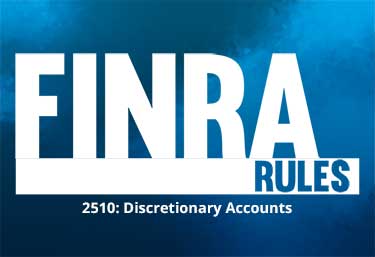 finra rules 2510 discretionary accounts