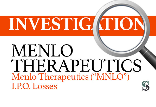 Menlo-Therapeutics-MNLO-I.P.O.-Losses