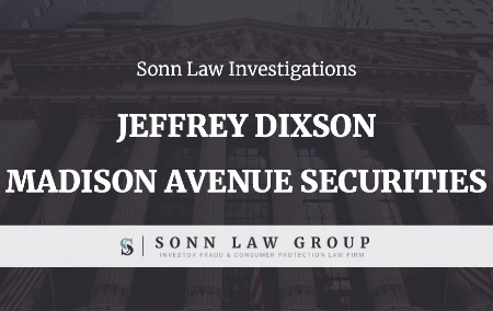 Jeffrey Dixson - Madison Avenue Securities