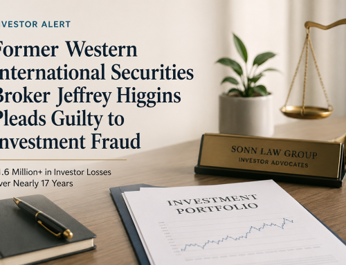 Former Western International Securities Broker Jeffrey Higgins Pleads Guilty to $1.6 Million Investment Fraud Scheme