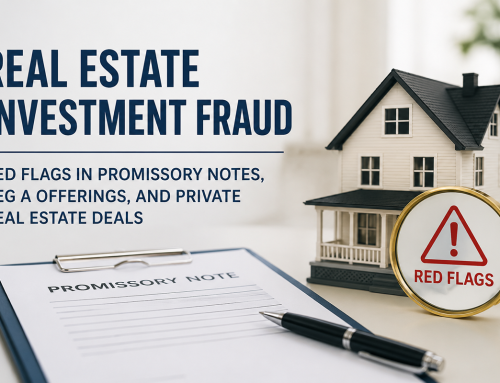 Real Estate-Backed Investment Fraud: Red Flags in Promissory Notes, Reg A Offerings, and Private Real Estate Deals