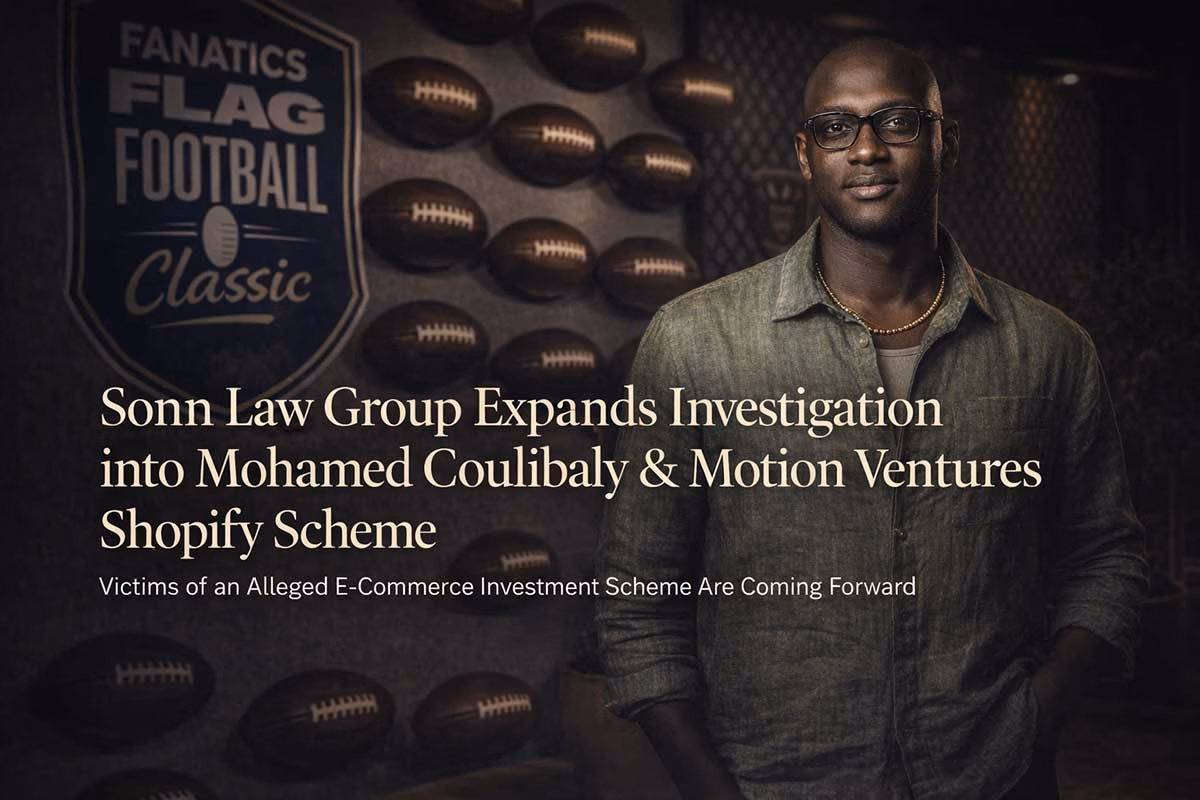 Sonn Law Group attorneys reviewing Motion Ventures Shopify investment claims